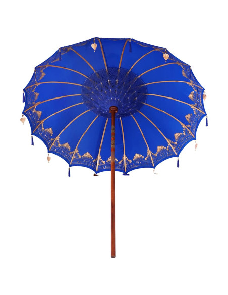 Ombrellone Altro Blu x 250 cm Cotone e legno