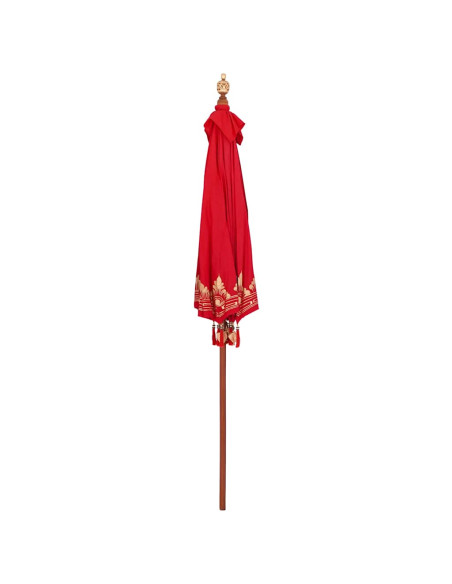 Ombrellone Altro Rosso x 250 cm Cotone e legno