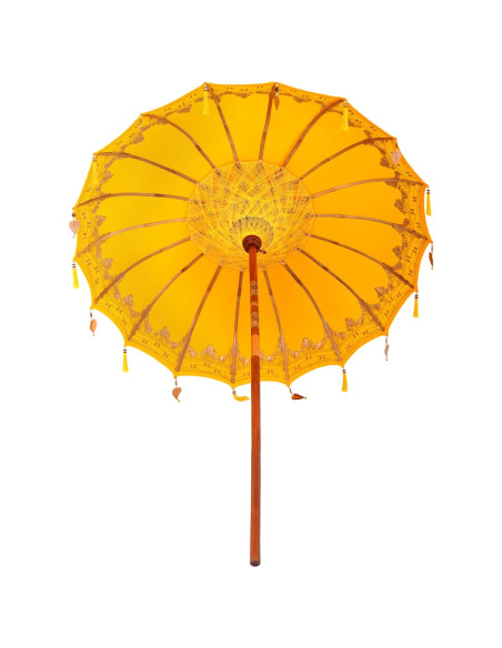 Ombrellone Altro Giallo x 250 cm Cotone e legno