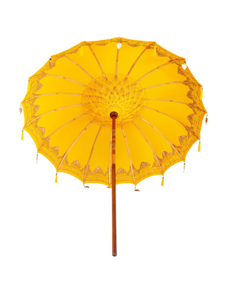 Ombrellone Altro Giallo x 250 cm Cotone e legno