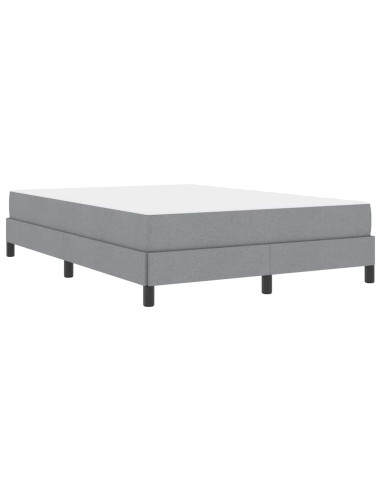 Letto a molle con materasso Grigio chiaro 160 x 200 cm Tessuto