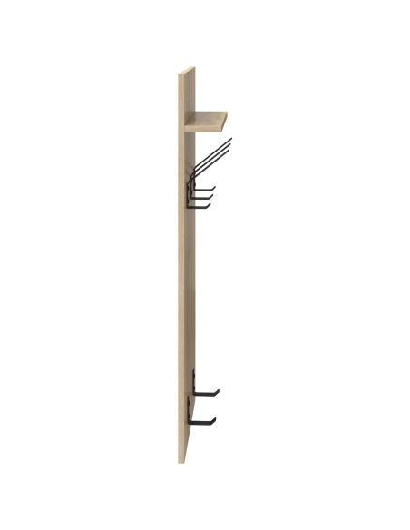 Appendiabiti a muro rovere sonoma 90 x 40 x 10 cm