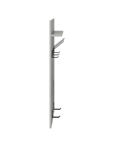 Appendiabiti a muro Grigio cemento 40 x 10 x 90 cm