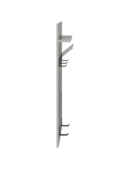 Appendiabiti a muro Grigio cemento 90 x 40 x 10 cm