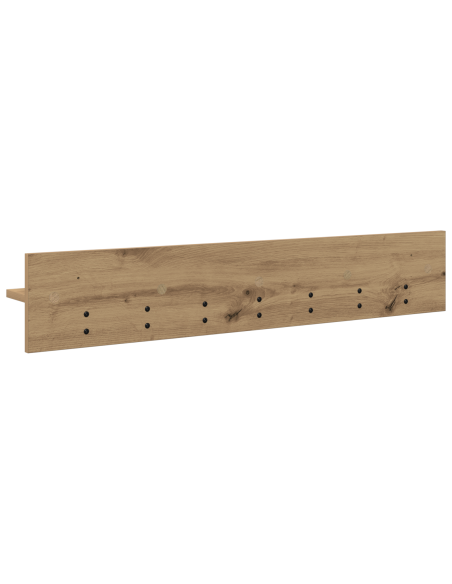 Appendiabiti a muro rovere artigianale 100 x 10.5 x 18 cm