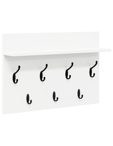 Appendiabiti a muro Bianco 60 x 40 x 12 cm Legno multistrato