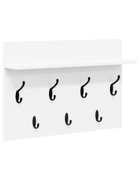 Appendiabiti a muro Bianco 60 x 40 x 12 cm Legno multistrato