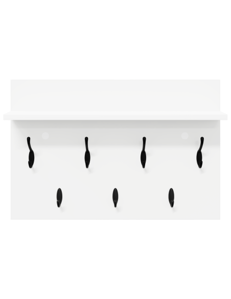 Appendiabiti a muro Bianco 60 x 40 x 12 cm Legno multistrato