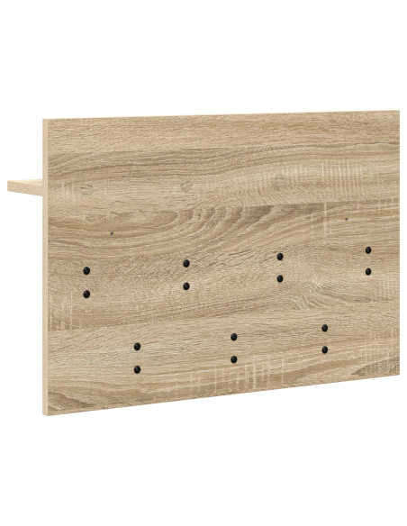 Appendiabiti a muro rovere sonoma 60 x 40 x 12 cm