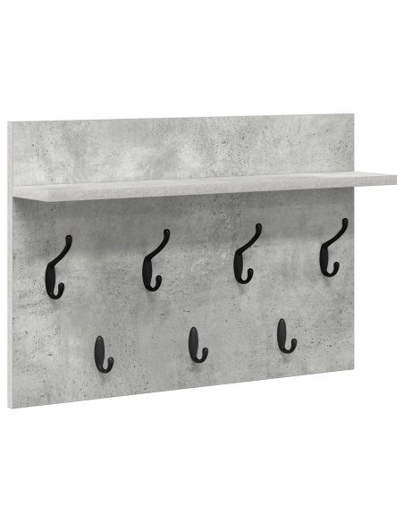 Appendiabiti a muro Grigio cemento 60 x 40 x 12 cm