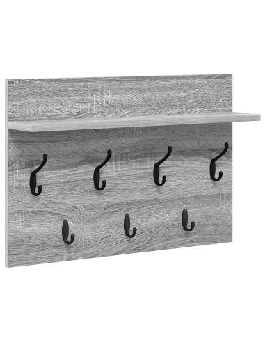 Appendiabiti a muro Grigio Sonoma 60 x 40 x 12 cm