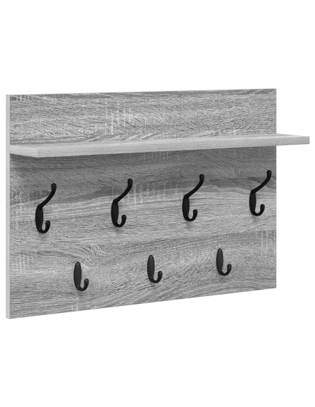 Appendiabiti a muro Grigio sonoma 60 x 40 x 12 cm