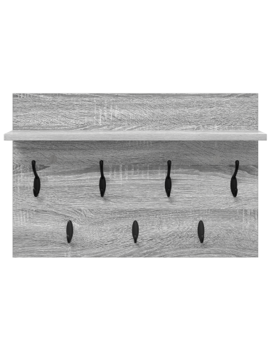 Appendiabiti a muro Grigio Sonoma 60 x 40 x 12 cm