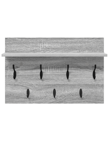 Appendiabiti a muro Grigio sonoma 60 x 40 x 12 cm