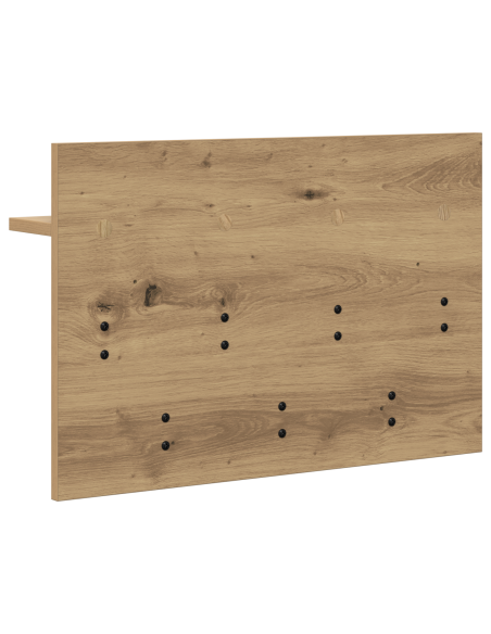 Appendiabiti a muro rovere artigianale 60 x 40 x 12 cm