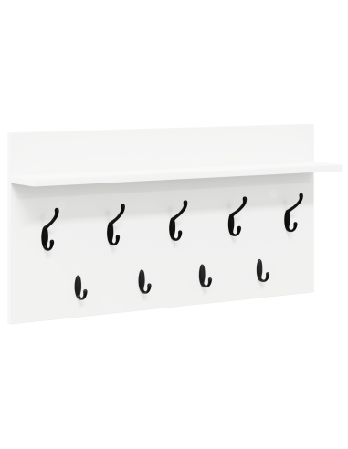 Appendiabiti a muro Bianco 80 x 40 x 12 cm Legno multistrato