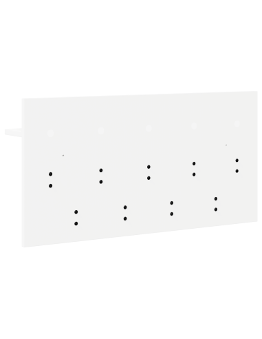 Appendiabiti a muro Bianco 80 x 40 x 12 cm Legno multistrato