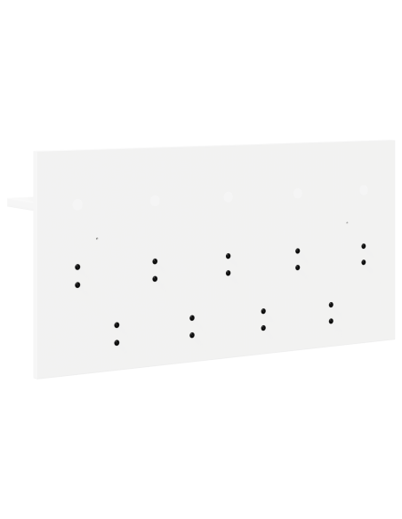 Appendiabiti a muro Bianco 80 x 40 x 12 cm Legno multistrato