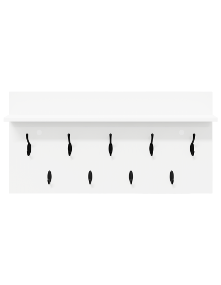 Appendiabiti a muro Bianco 80 x 40 x 12 cm Legno multistrato