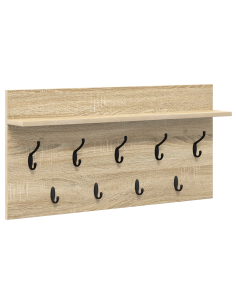 Appendiabiti a muro Rovere Sonoma 80 x 40 x 12 cm 2