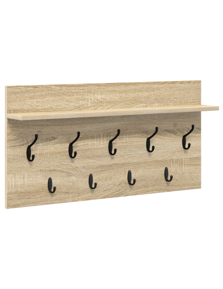 Appendiabiti a muro rovere sonoma 80 x 40 x 12 cm