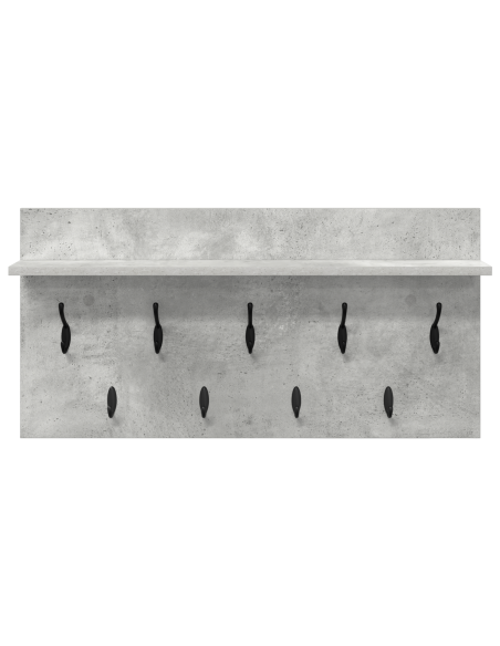 Appendiabiti a muro Grigio cemento 80 x 40 x 12 cm