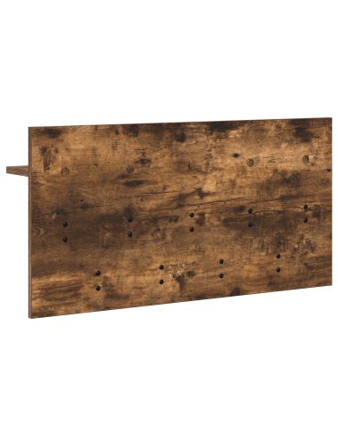 Appendiabiti a muro con lo scaffale Rovere fumé 80 x 40 x 12 cm