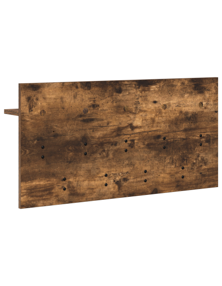 Appendiabiti a muro con lo scaffale Rovere fumo 80 x 40 x 12 cm