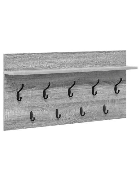 Appendiabiti a muro Grigio sonoma 80 x 40 x 12 cm