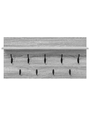 Appendiabiti a muro Grigio Sonoma 80 x 40 x 12 cm