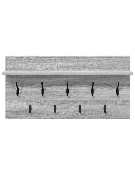 Appendiabiti a muro Grigio sonoma 80 x 40 x 12 cm