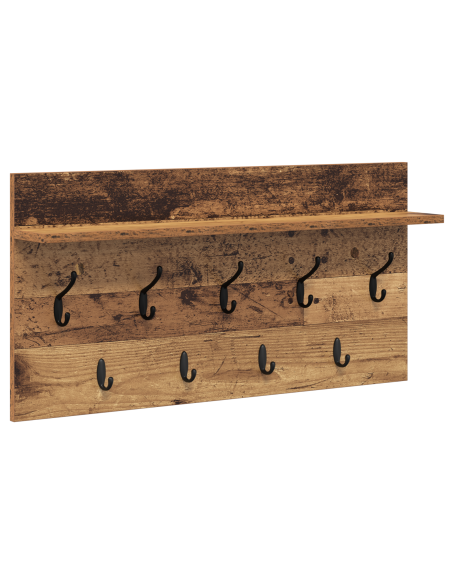 Appendiabiti a muro Legno vecchio 80 x 40 x 12 cm