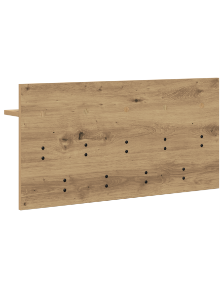 Appendiabiti a muro rovere artigianale 80 x 40 x 12 cm