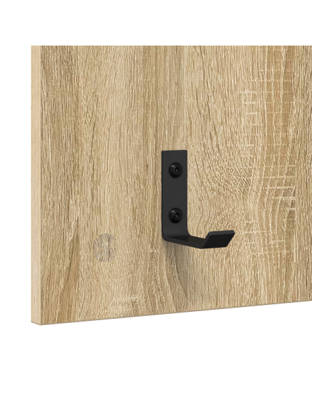 Appendiabiti a muro rovere sonoma 90 x 40 x 10 cm