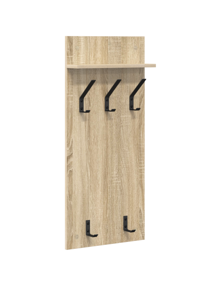 Appendiabiti a muro rovere sonoma 90 x 40 x 10 cm