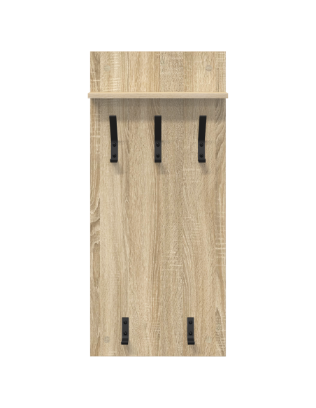 Appendiabiti a muro rovere sonoma 90 x 40 x 10 cm