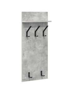Appendiabiti a muro Grigio cemento 40 x 10 x 90 cm 2