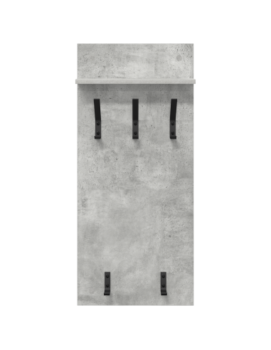 Appendiabiti a muro Grigio cemento 40 x 10 x 90 cm
