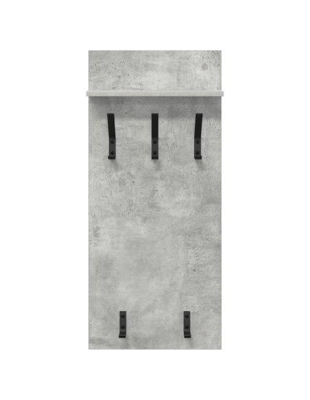 Appendiabiti a muro Grigio cemento 90 x 40 x 10 cm