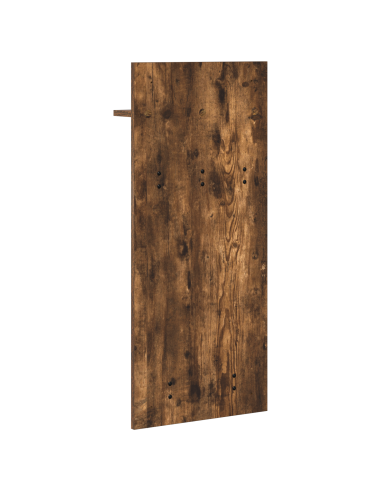 Appendiabiti a muro con lo scaffale Rovere fumé 40 x 10 x 90 cm