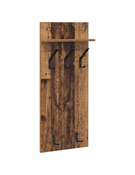 Appendiabiti a muro Legno vecchio 40 x 10 x 90 cm