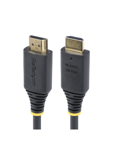 StarTech.com Cavo HDMI ad alta velocità da 30 cm, 4K 60Hz/1440p 144Hz, HDR10/HDCP 2.2/ARC, 18Gbps, cavo UHD HDMI 2.0 per TV/Mon