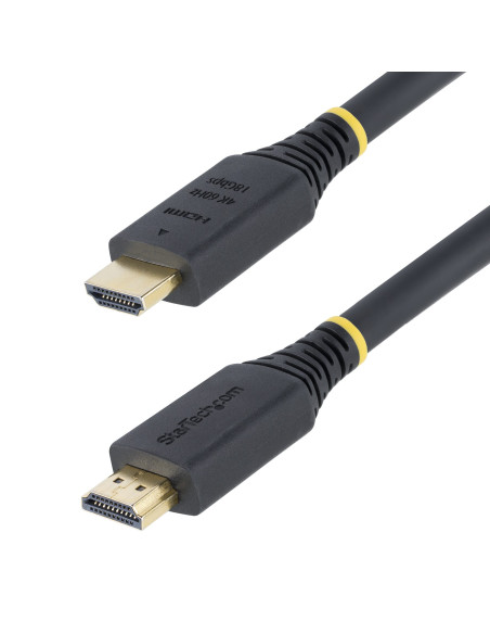 StarTech.com Cavo HDMI 2.0 Certificato Premium da 7m ad Alta Velocità, 4K 60Hz/1440p 144Hz, HDR10/HDCP 2.2/ARC, 18Gbps. Cavetto