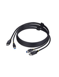 StarTech.com Cavo KVM DisplayPort e USB 5Gbps da 1,8m, Cavo Combinato DP 1.2 4K 60Hz e USB-A 3.0 per Switch KVM