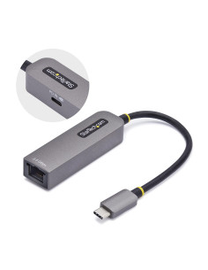 StarTech.com Adattatore Ethernet USB C, Convertitore di Rete NBASE-T 2.5/1GbE da USB Type-C 3.0 a RJ45, NIC PD 100W Pass-Through