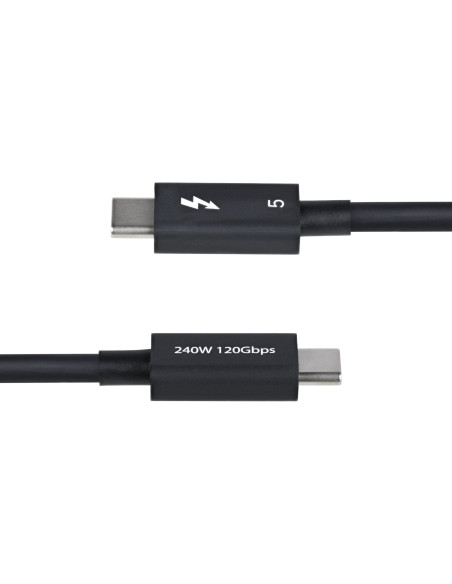 StarTech.com Cavo Thunderbolt 5 80 Gbps/fino a 120 Gbps da 80cm, 240 W PD, 8K 60 Hz, cavo Thunderbolt certificato - Compatibile 