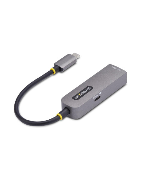 StarTech.com Adattatore Ethernet USB C, Convertitore di Rete NBASE-T 2.5/1GbE da USB Type-C 3.0 a RJ45, NIC PD 100W Pass-Through