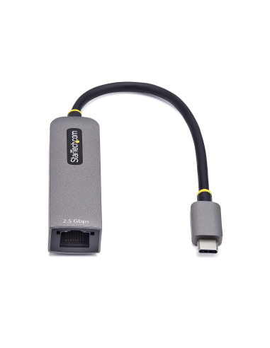 StarTech.com Adattatore Ethernet USB C, Convertitore di Rete NBASE-T 2.5/1GbE da USB Type-C 3.0 a RJ45, NIC PD 100W Pass-Through