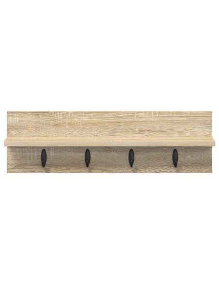 Appendiabiti a muro rovere sonoma 60 x 10.5 x 18 cm