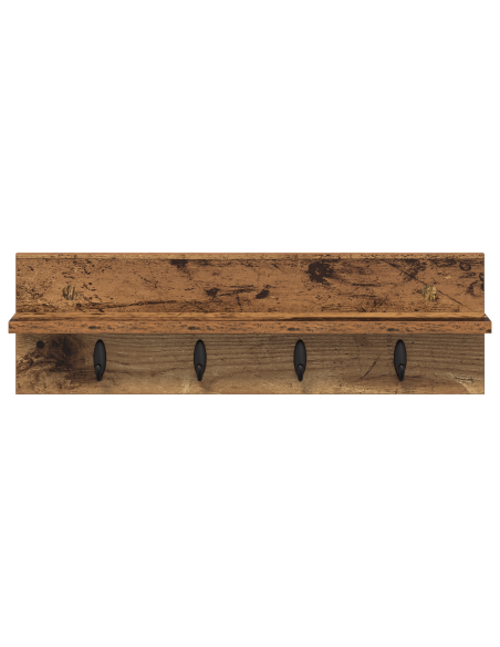 Appendiabiti a muro Legno vecchio 60 x 10.5 x 18 cm
